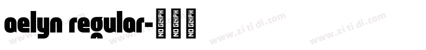 aelyn regular字体转换
